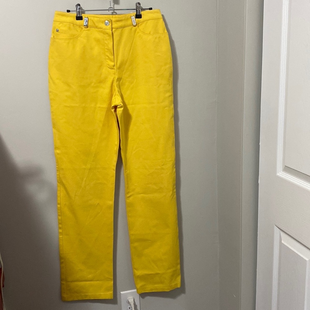 NWT! St. John Yellow‎ Denim Pants